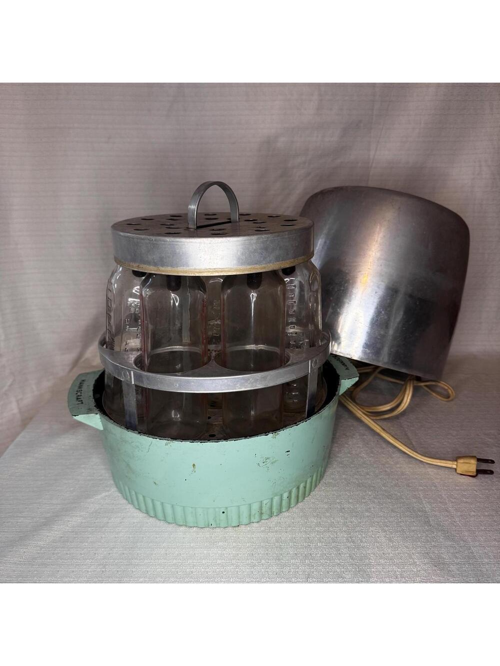 Vintage Hankscraft Bottle Sterilizer, Mint Green Mid Century Warmer, Retro Decor - Picture 4 of 10